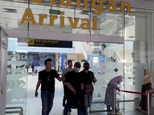 Franky Tersangka Mafia Tanah Diciduk di Bandara Depati Amir Pangkalpinang