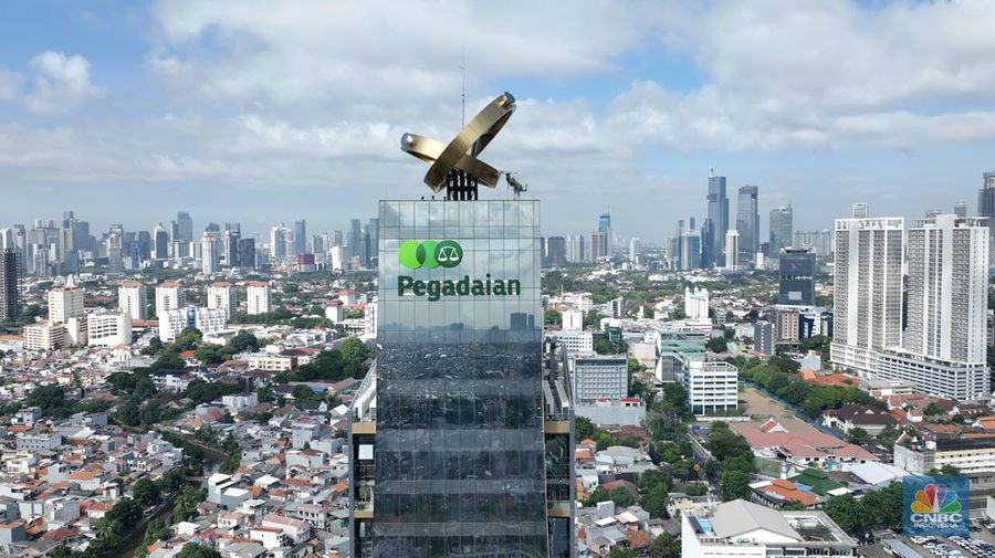Gedung Pegadaian. (CNBC Indonesia TV)