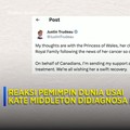 Video: Kate Middleton Didiagnosa Kanker, Begini Reaksi Pemimpin Dunia