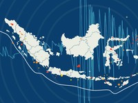 Gempa Guncang Tanggamus-Lampung M 5,4, Beberapa Kali Gempa Susulan