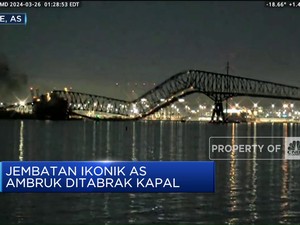 Video: Jembatan Ikonik AS Ambruk Ditabrak Kapal