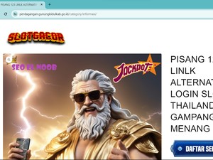 Waduh! Situs Dinas Perdagangan Gunungkidul Diretas Jadi Judi Slot