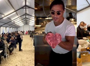 Gelar Buka Puasa Bersama, Salt Bae Undang 1000 Anak dan Lansia