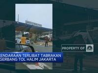 Video: 7 Kendaraan Terlibat Tabrakan Beruntun di Gerbang Tol Halim