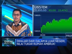 Dihajar Sentimen Dalam & Luar Negeri, Rupiah Nyaris Ke Rp15.900/USD