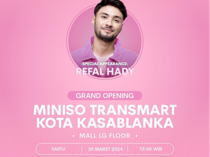 Miniso Akan Hadir di Transmart Kota Kasablanka, Dimeriahkan Refal Hady