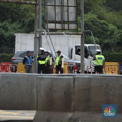 Penampakan Terbaru Pasca Kecelakaan Beruntun di Gerbang Tol Halim