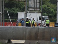Penampakan Terbaru Pasca Kecelakaan Beruntun di Gerbang Tol Halim