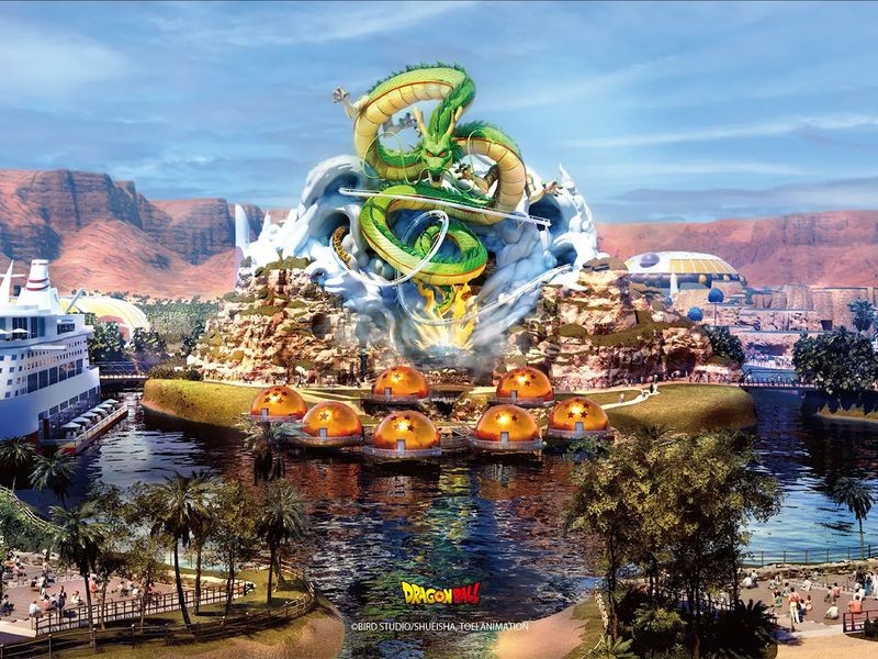 Qiddiya Arab Saudi meluncurkan taman hiburan 'Dragon Ball' pertama di dunia. (Dok. Qiddiya)