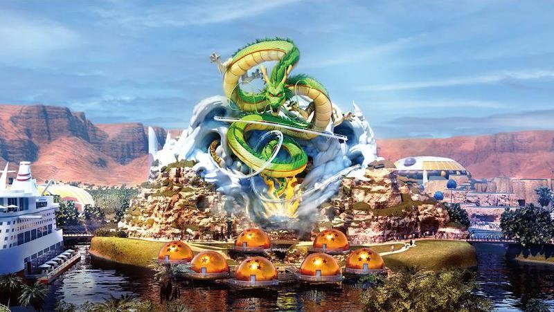 Qiddiya Arab Saudi meluncurkan taman hiburan 'Dragon Ball' pertama di dunia. (Dok. Qiddiya)