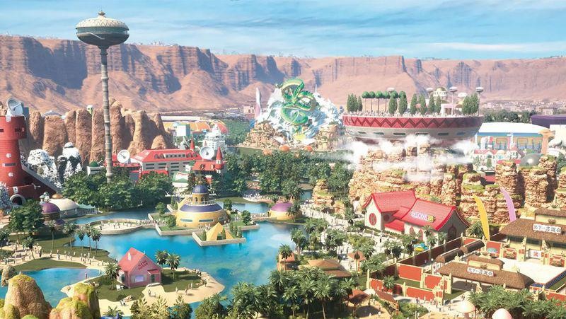Qiddiya Arab Saudi meluncurkan taman hiburan 'Dragon Ball' pertama di dunia. (Dok. Qiddiya)