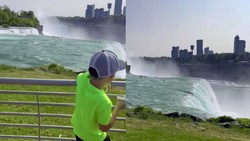 Keluarga Ini Terkejut Saat Lihat Pemandangan di Air Terjun Niagara