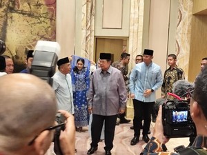SBY, AHY dan Ibas Hadiri Buka Puasa Bersama Prabowo