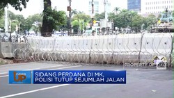 Video: Sidang Perdana di MK, Polisi Tutup Sejumlah Jalan