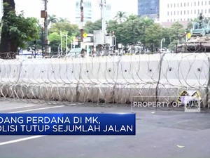 Video: Sidang Perdana di MK, Polisi Tutup Sejumlah Jalan
