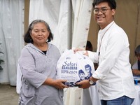 Taspen Bagikan Ribuan Sembako Lewat Pasar Murah dan Bazar UMKM