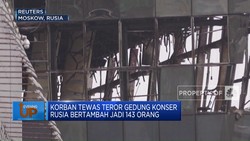 Video : Korban Tewas Teror Gedung Konser Rusia Jadi 143 Orang