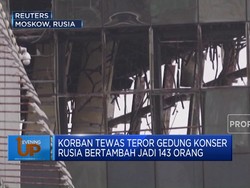 Video : Korban Tewas Teror Gedung Konser Rusia Jadi 143 Orang