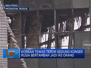 Video : Korban Tewas Teror Gedung Konser Rusia Jadi 143 Orang