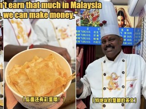 Kurang Cuan di Malaysia, Penjual Ini Sukses Jual Roti Canai Rp 50 Ribu di China