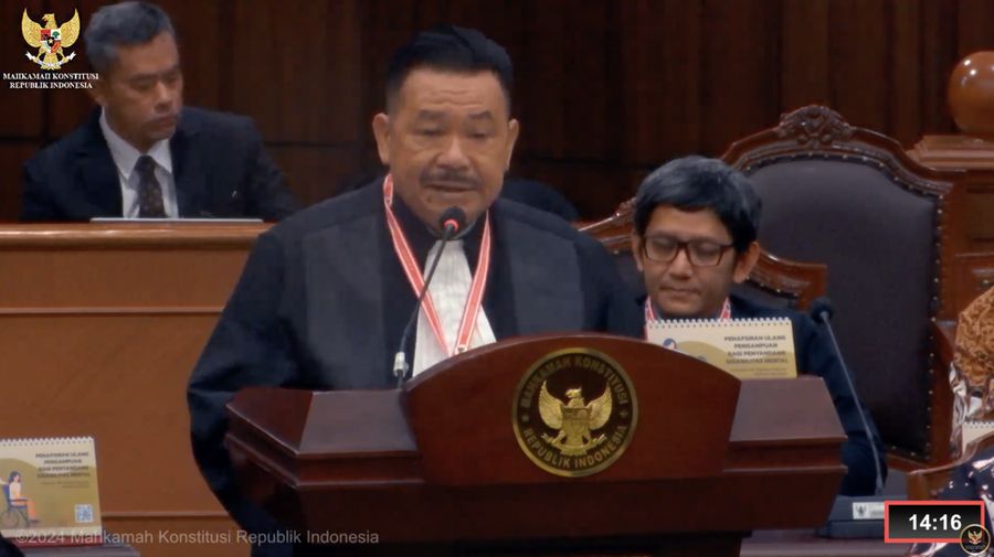 Wakil Ketua Tim Pembela Prabowo-Gibran, Otto Hasibuan. (Tangkapan Layar Youtube)
