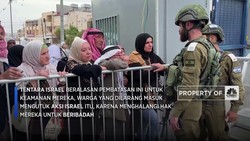 VIDEO: Israel Batasi Warga Palestina yang Ingin Masuk Al-Aqsa