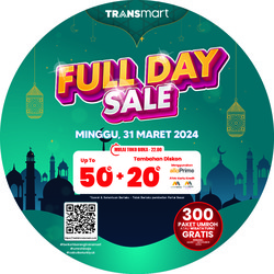 THR Cair! Serbu Transmart Full Day Sale Besok, Diskon 50% + 20%