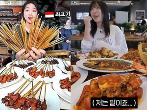 5 Momen Mukbang Tzuyang di Indonesia, Makan Sate 100 Tusuk hingga 10 Kg Seafood