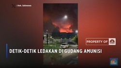 Detik-detik Ledakan di Gudang Amunisi
