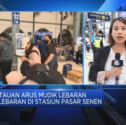 Video: H-9 Lebaran, Stasiun Pasar Senen Mulai Ramai Pemudik