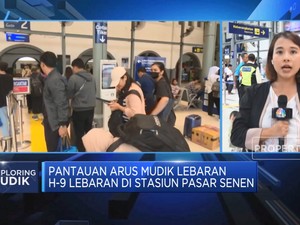 Video: H-9 Lebaran, Stasiun Pasar Senen Mulai Ramai Pemudik