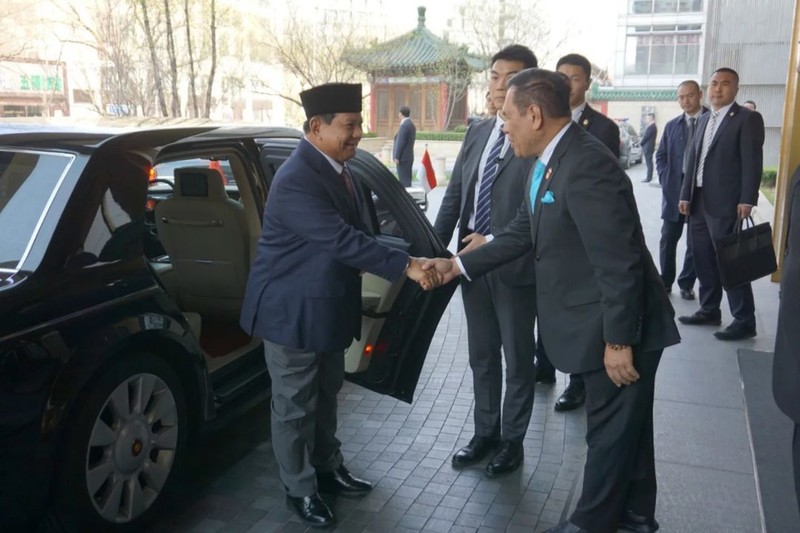 Menteri Pertahanan Prabowo Subianto tiba di China pada Minggu (31/3) untuk hadiri undangan Presiden Xi Jinping. (Istimewa) Menteri Pertahanan Prabowo Subianto tiba di China pada Minggu (31/3) untuk hadiri undangan Presiden Xi Jinping. (Istimewa)