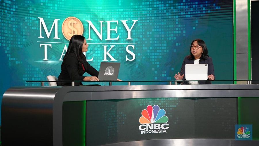 Direktur Finance PT Bank Negara Indonesia (Persero) TBK, Novita Widya Anggraini dalam program Money Talks pada Selasa (2/4/2024). (²©²ÊÍøÕ¾/Tias Budiarto)
