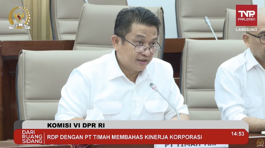 Dirut Timah di Komisi VI DPR RI (Tangkapan layar Komisi VI DPR RI Channel)