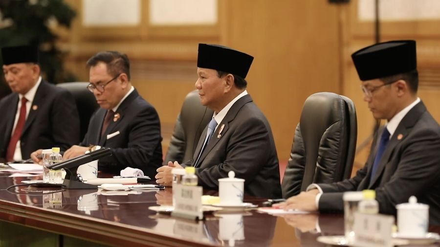 Menteri Pertahanan Prabowo Subianto bertemu dengan Presiden Xi Jinping di China pada Minggu (31/3/2024). (Dok. Kemhan RI)