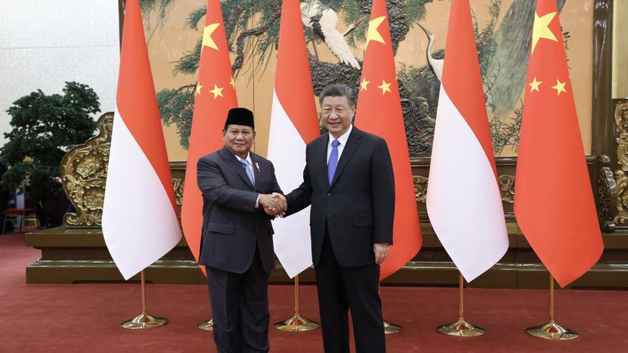 Menteri Pertahanan Prabowo Subianto bertemu dengan Presiden Xi Jinping di China pada Minggu (31/3/2024). (Dok. Kemhan RI)