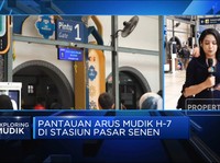 Video: Arus Mudik H-7, Penumpang Stasiun Pasar Senen Melonjak 80%