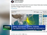 Video: BMKG Tegaskan Gempa Taiwan Tak Berpotensi Tsunami ke Indonesia