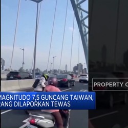 Video: Detik-detik Gempa M 7,5 Guncang Taiwan