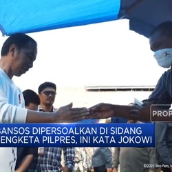 Video: Bansos Dipersoalkan di Sidang Sengketa Pilpres, Ini Kata Jokowi