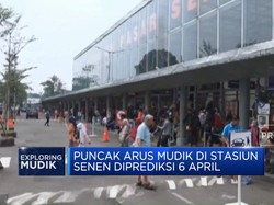 Video: Puncak Arus Mudik di Stasiun Senen Diprediksi 6 April