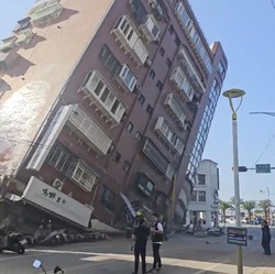 Potret Mencekam Gempa Taiwan M 7,5 Membanjiri Medsos, Ngeri!