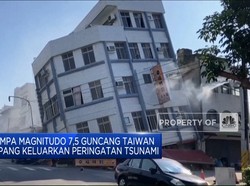 Video: Gempa M7,5 Guncang Taiwan, Alarm Tsunami Berbunyi