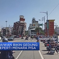Video: Gempa Taiwan Bikin Gedung Miring Seperti Menara Pisa