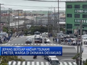 Video: Jepang Bersiap Hadapi Tsunami 3 Meter, Warga Okinawa Dievakuasi