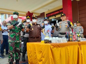 Ini Daftar Hasil Operasi Pekat 2024 yang Dimusnahkan Polres Probolinggo