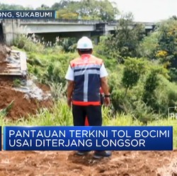 Video: Ini Penampakan Longsor Di Tol Bocimi