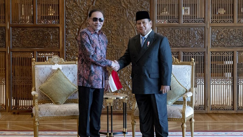 Menteri pertahanan Prabowo Subianto melanjutkan kunjunganya ke Malaysia untuk bertemu dengan Perdana Menteri Malaysia, Anwar Ibrahim. (Sosial Media X @anwaribrahim)