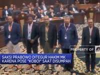 Video:Saksi Prabowo Ditegur Hakim MK Karena Pose 