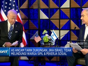 Jika Israel Serang Warga Sipil-Pekerja Sosial, AS Tarik Bantuan